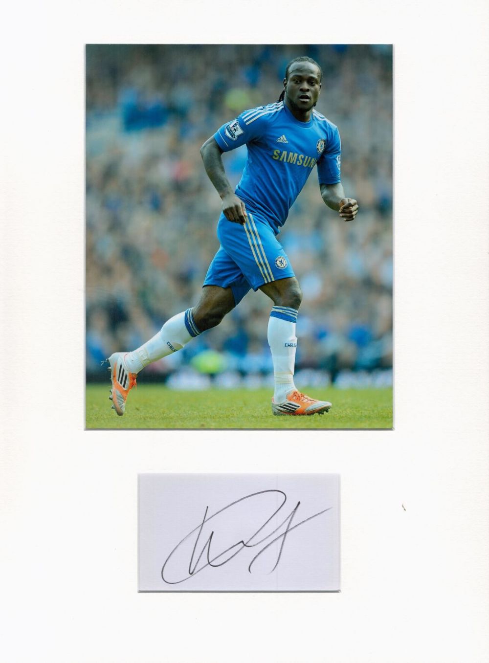 Lot 177: Football Victor Moses 16x12 overall Chelsea mounted signature...