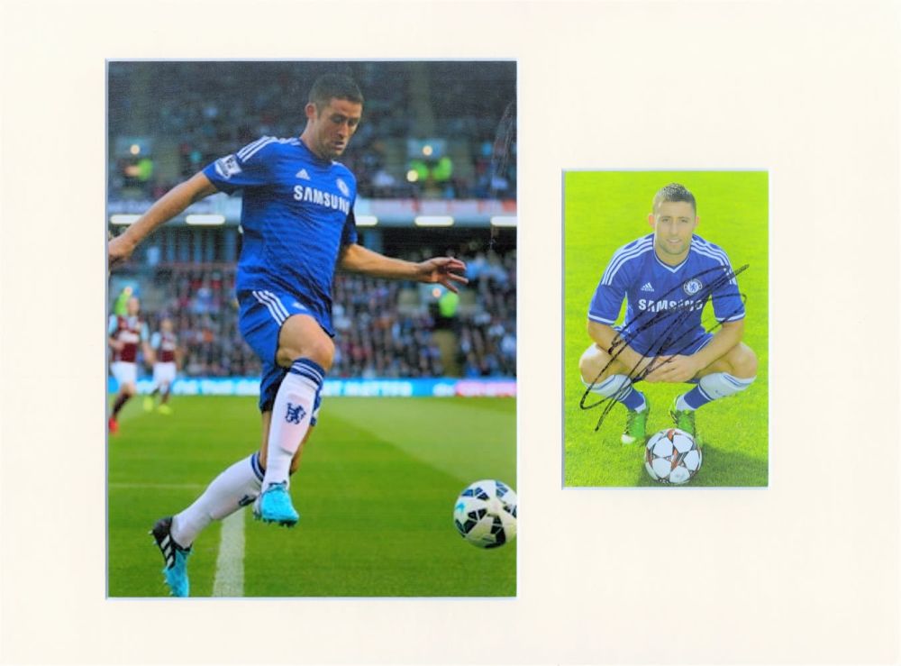 Lot 182: Football Gary Cahill 16x12 overall Chelsea mounted signature...