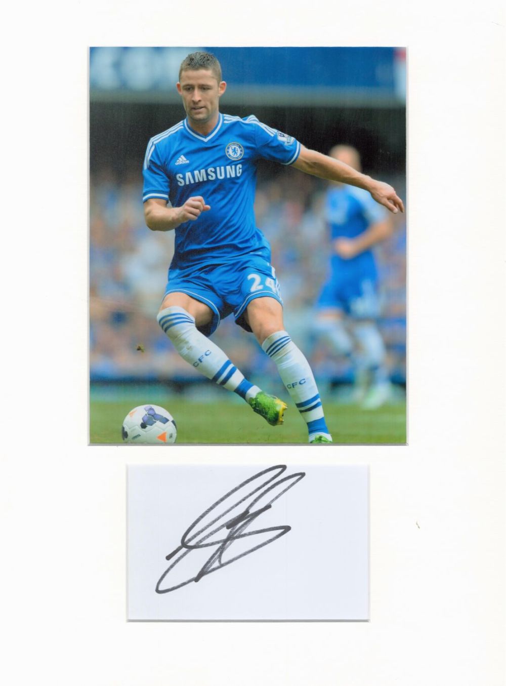 Lot 183: Football Gary Cahill 16x12 overall Chelsea mounted signature...