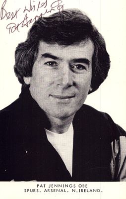 Pat Jennings signed black and white photo, approx. 5x3.