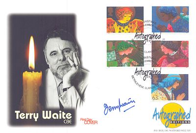 Terry Waite signed FDC Nov 1998.