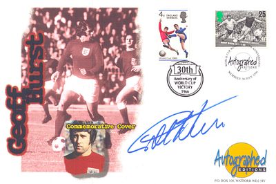 Geoff Hurst signed World Cup Winners 1996, FDC.