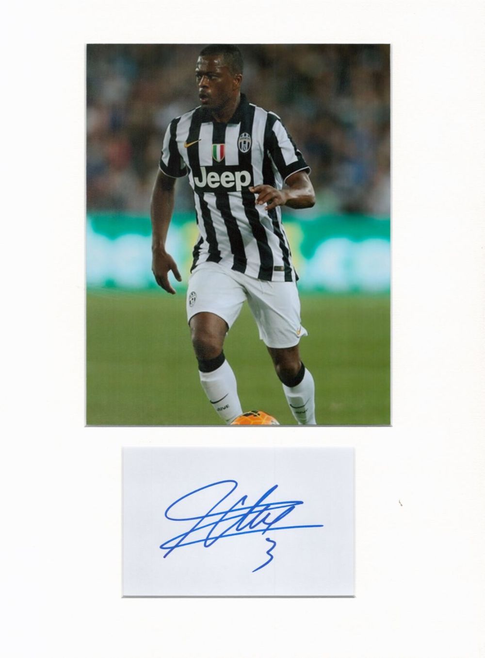 Lot 197: Football Patrice Evra 16x12 overall Juventus mounted signature...