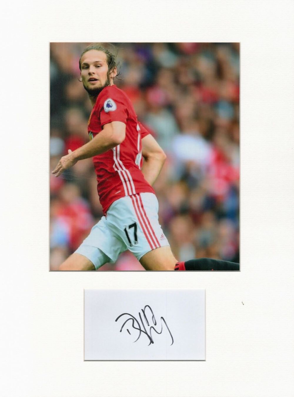 Lot 203: Football Daley Blind 16x12 overall Manchester United mounted...