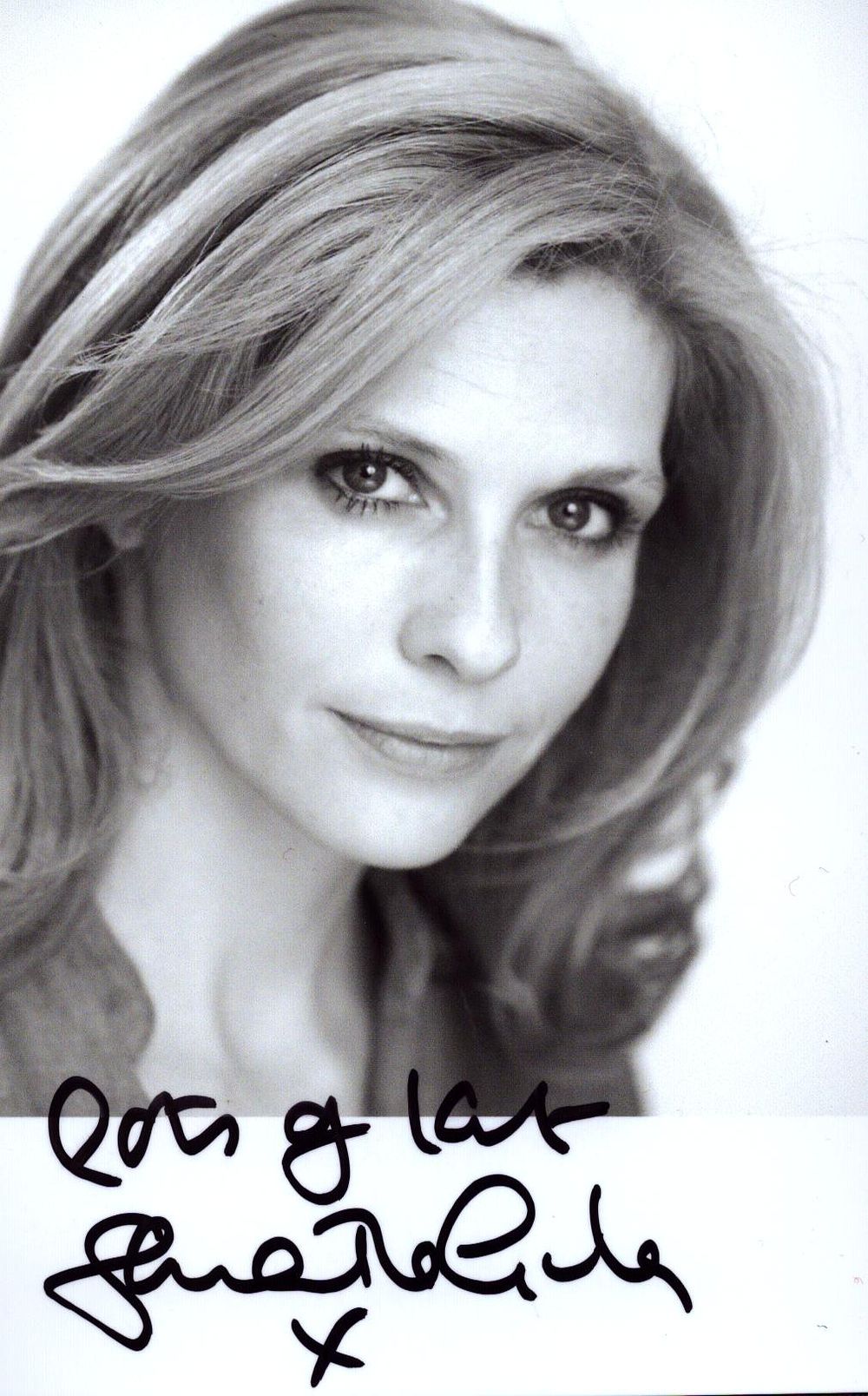 Lot 152: Samantha Giles signed black and white photo 6x4...