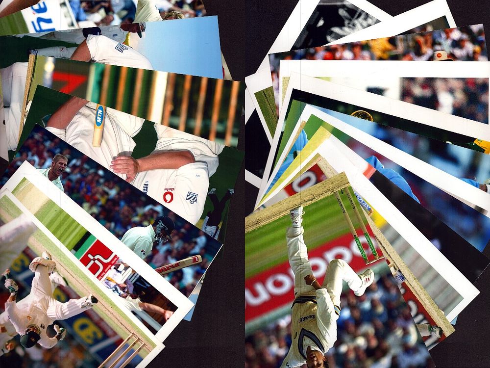 Lot 201: Collection of unsigned cricket players and teams, including...