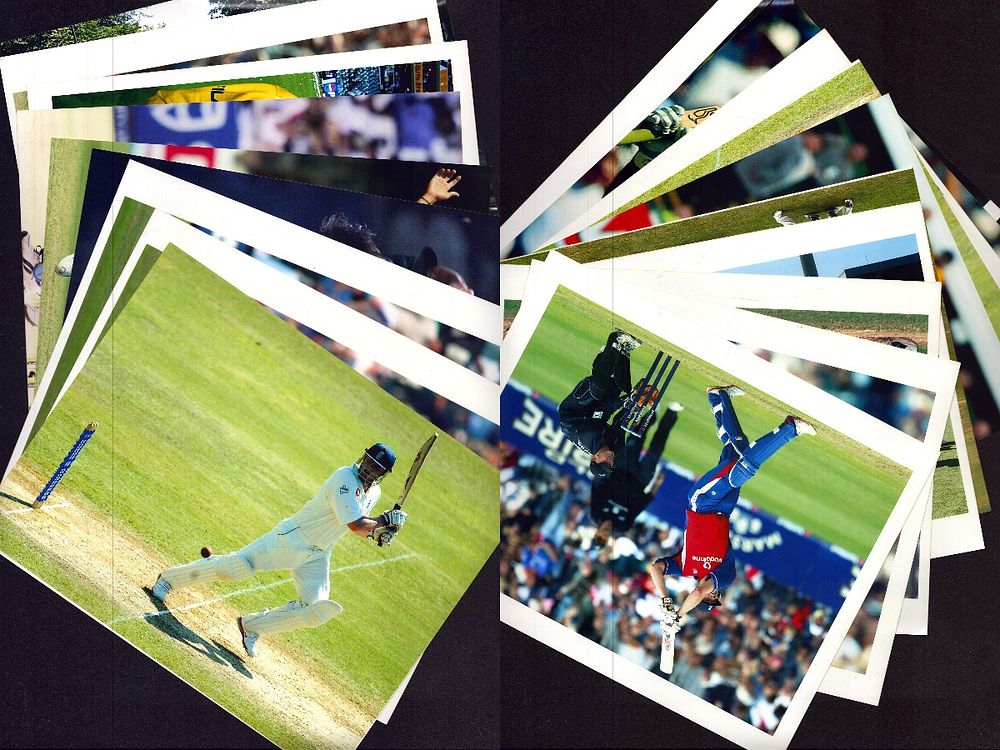 Lot 204: Collection of unsigned cricket players and teams, including...