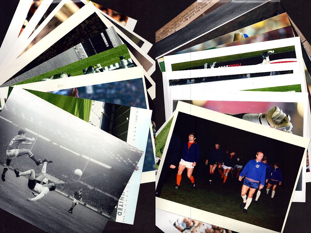 Lot 208: Collection of unsigned football players and clubs, including...