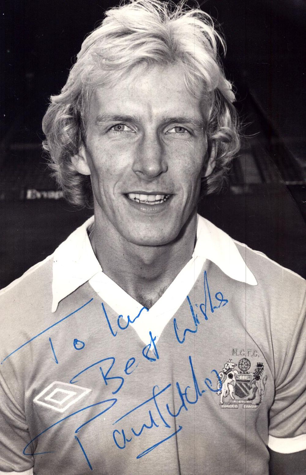 Lot 209: Paul Futcher signed black and white photo, approx....