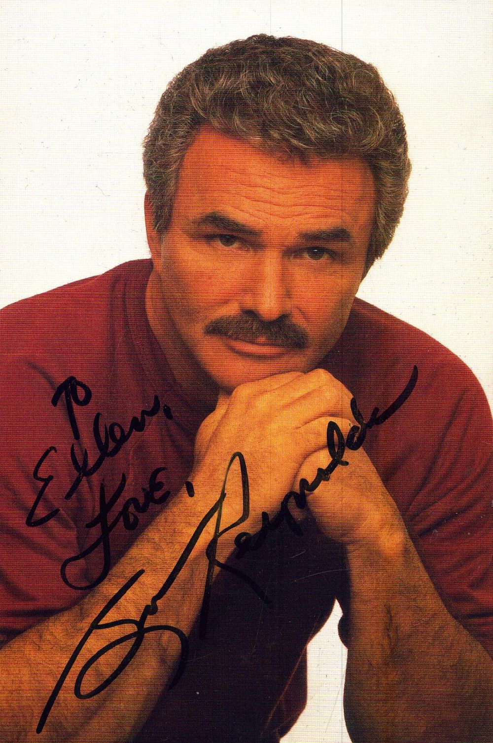 Lot 223: Burt Reynolds signed photo image, approx 6x4, DEDICATED.