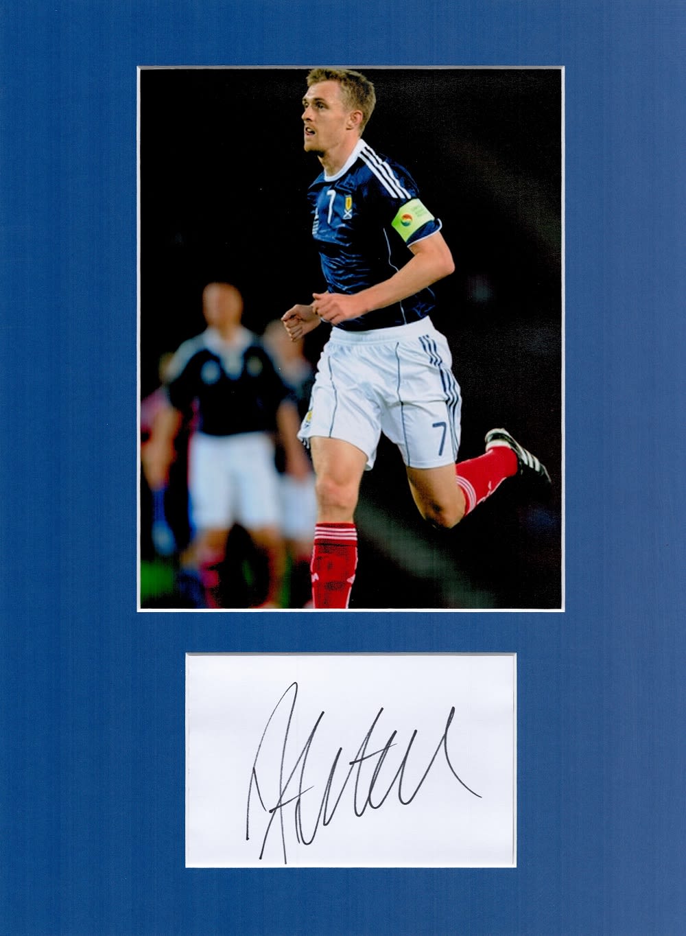 Lot 228: Football Darren Fletcher 16x12 overall Scotland mounted signature...