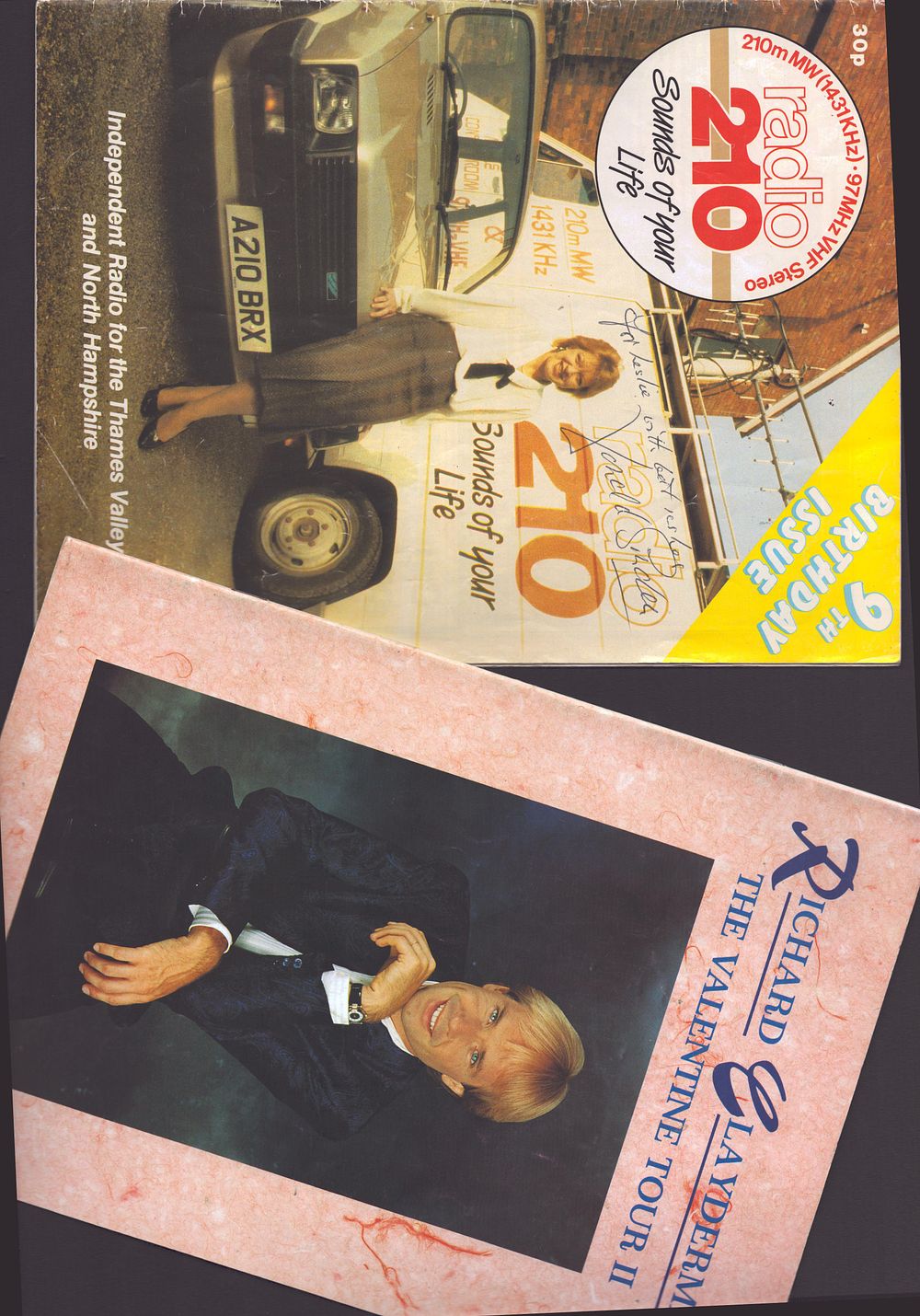 Lot 408: Donald Sinden and Richard Clayderman signed programmes x2....
