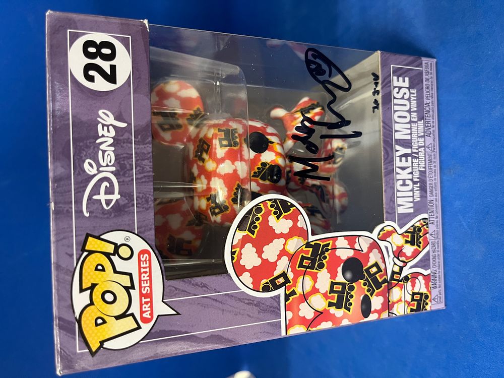 Lot 557: Mark Henn signed Mickey Mouse Funko Pop Art...