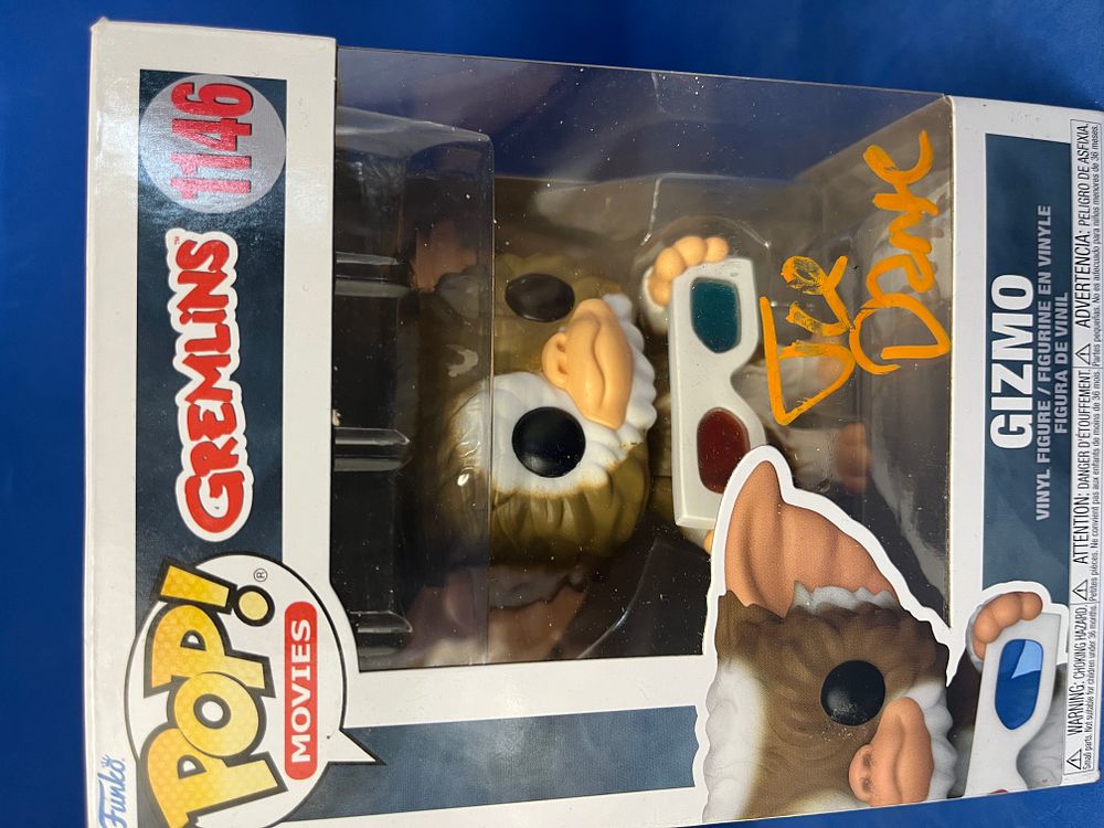 Lot 559: Joe Dante Gremlins Gizmo signed Funko Pop Movies...