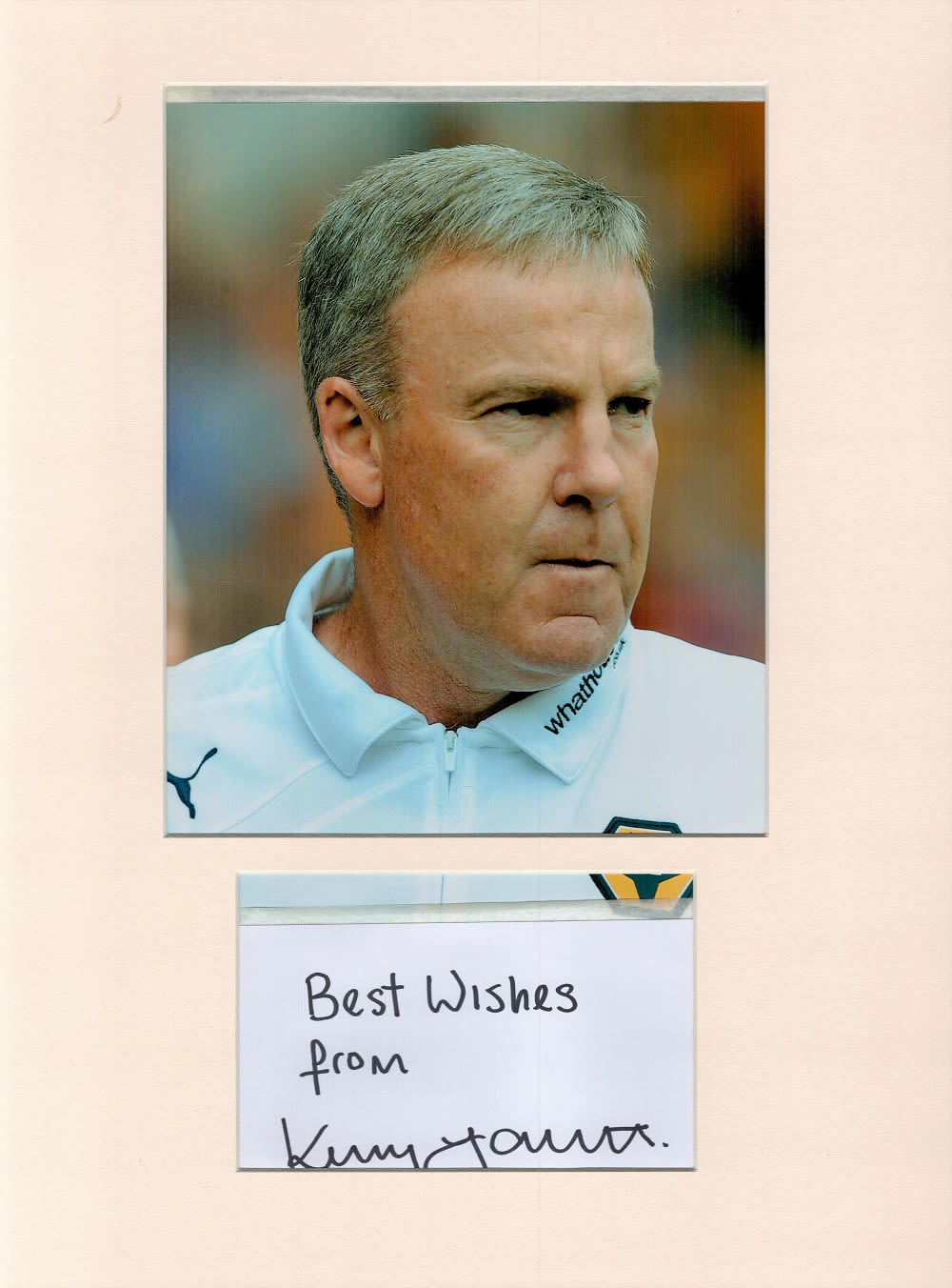 Lot 250: Football Kenny Jackett 16x12 overall Wolverhampton Wanderers mounted...