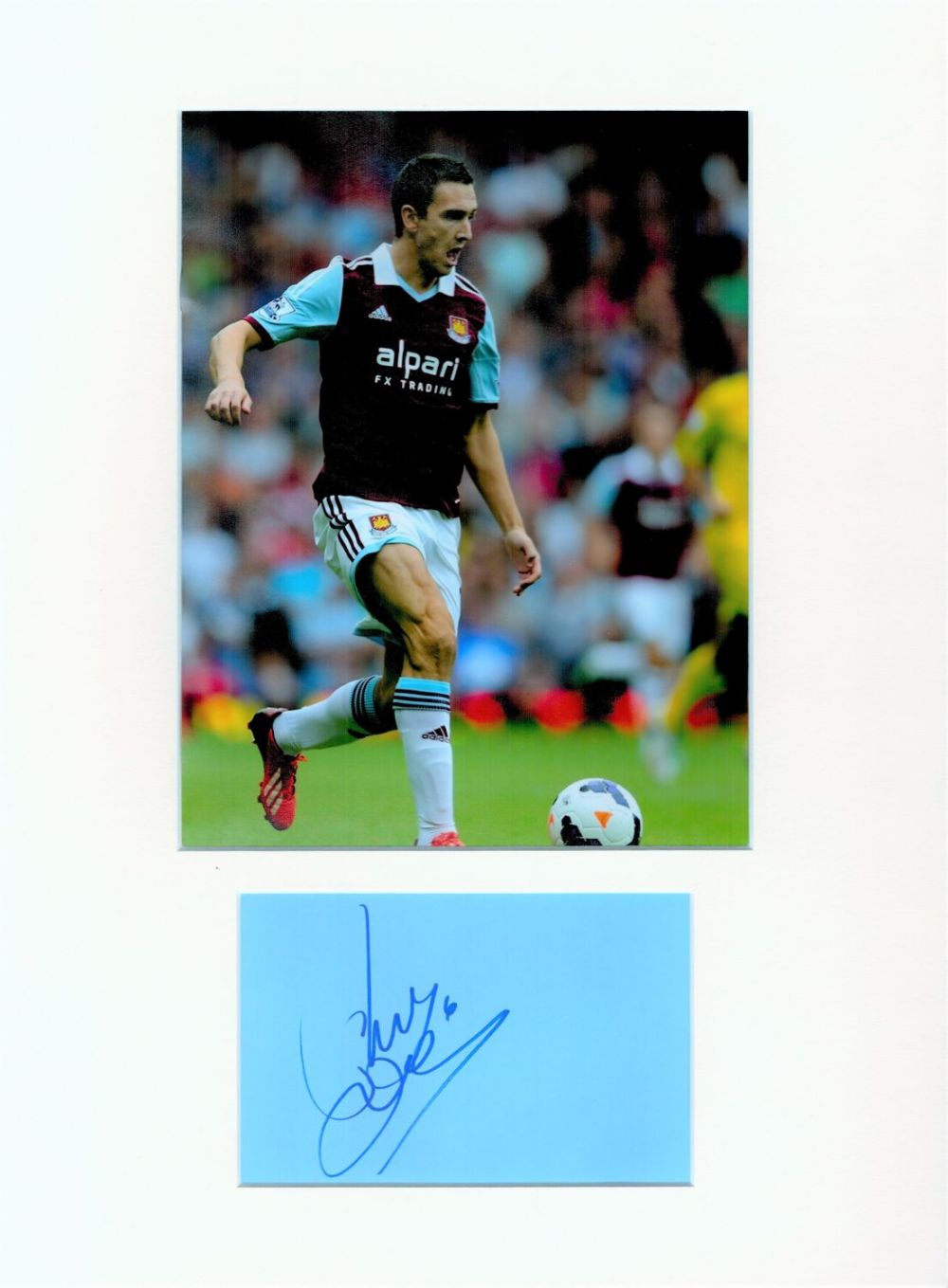 Lot 254: Football Stewart Downing 16x12 overall West Ham United...