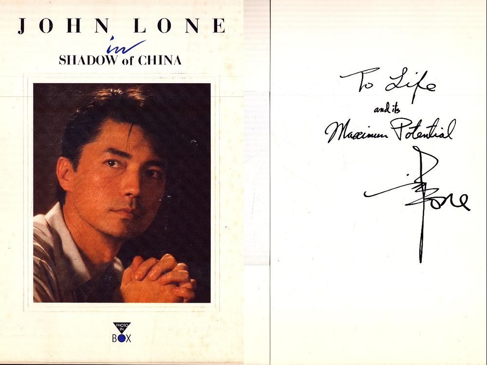 Lot 635: JOHN LONE Actor signed Press Pack for ‘Shadow...