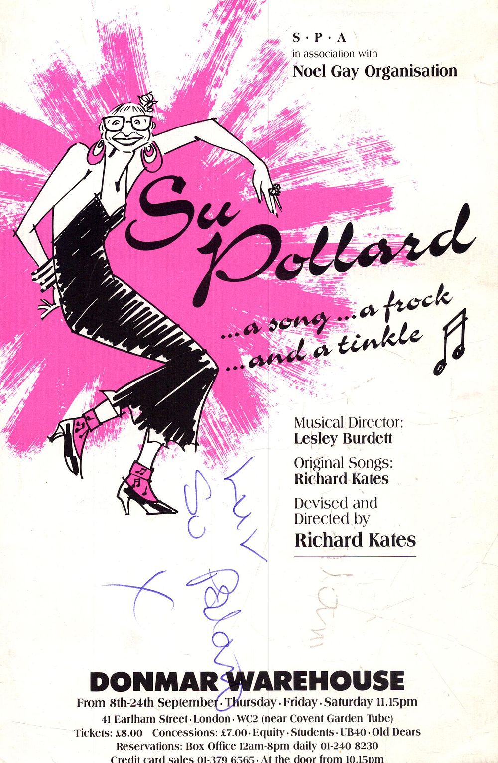 Lot 646: SU POLLARD Actress signed ‘A song, a Frock...