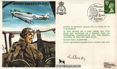 T.E.L. Lloyds Pilot: AFC Pilot: sqd leader signed FDC RAF TP10 signed FDC RAF TP10 Jeffrey 