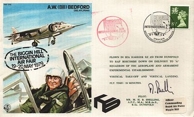 M. H. B. Snelling signed FDC RAF TP6 A.W. (Bill) Bedford The Biggin Hill International Air Fair 