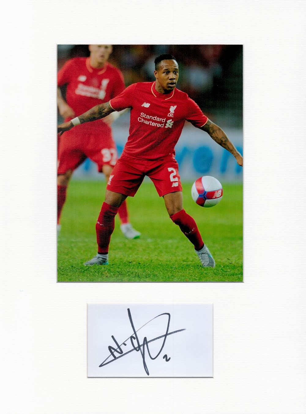 Lot 277: Football Nathaniel Clyne 16x12 overall Liverpool mounted signature...