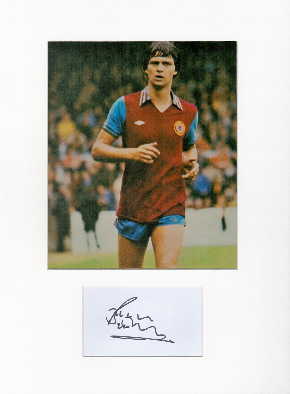 Lot 279: Football Brian Little 16x12 overall Aston Villa mounted...