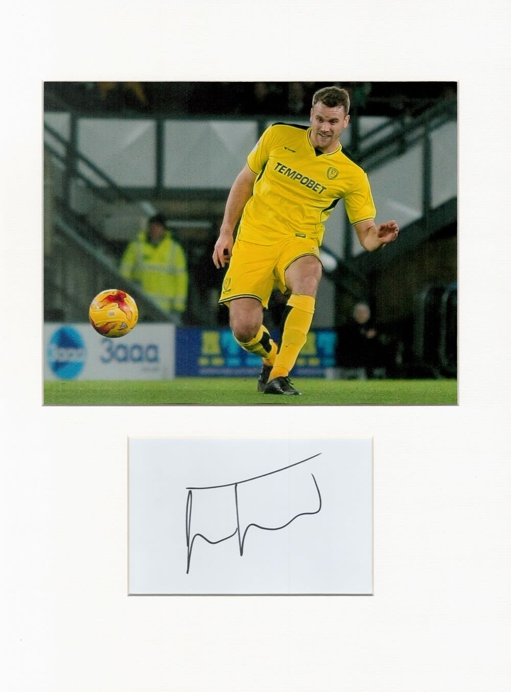 Lot 295: Football Ben Turner 16x12 overall Burton Albion mounted...