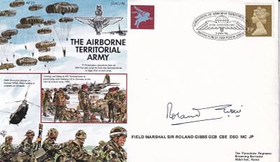 AC98c Signed by FM Sir Roland Gibbs DSO MC. in the action Normandy landings. 1 Jan 96 BFPS 2488 