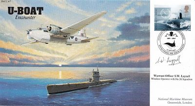 U - Boat Encounter Signed by S Layzell W/Op shot down by U - 343 Ditched. 10 Apr 2001 BFPS 2628 