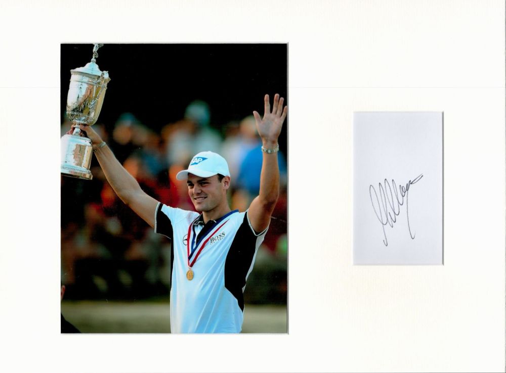Lot 361: Golf Martin Kaymer 16x12 overall mounted signature piece....