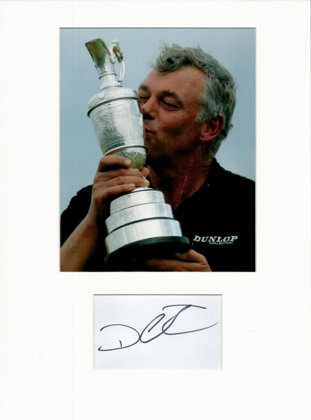 Lot 364: Golf Darren Clarke 16x12 overall mounted signature piece....