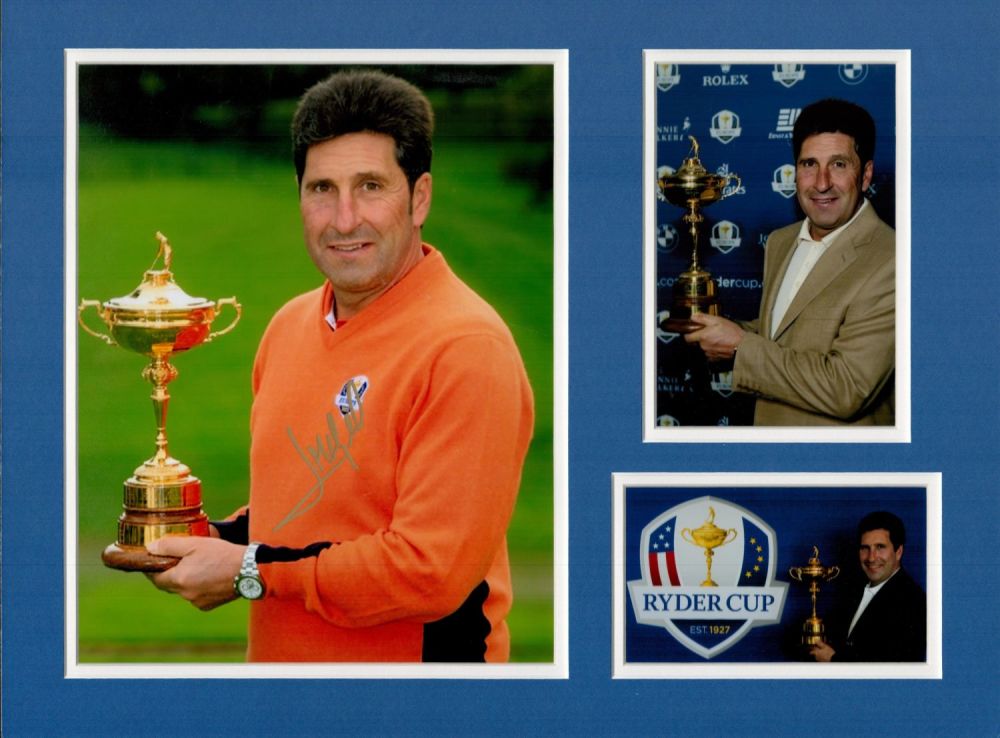Lot 365: Golf Jose Maria Olazabal 16x12 overall mounted signature...