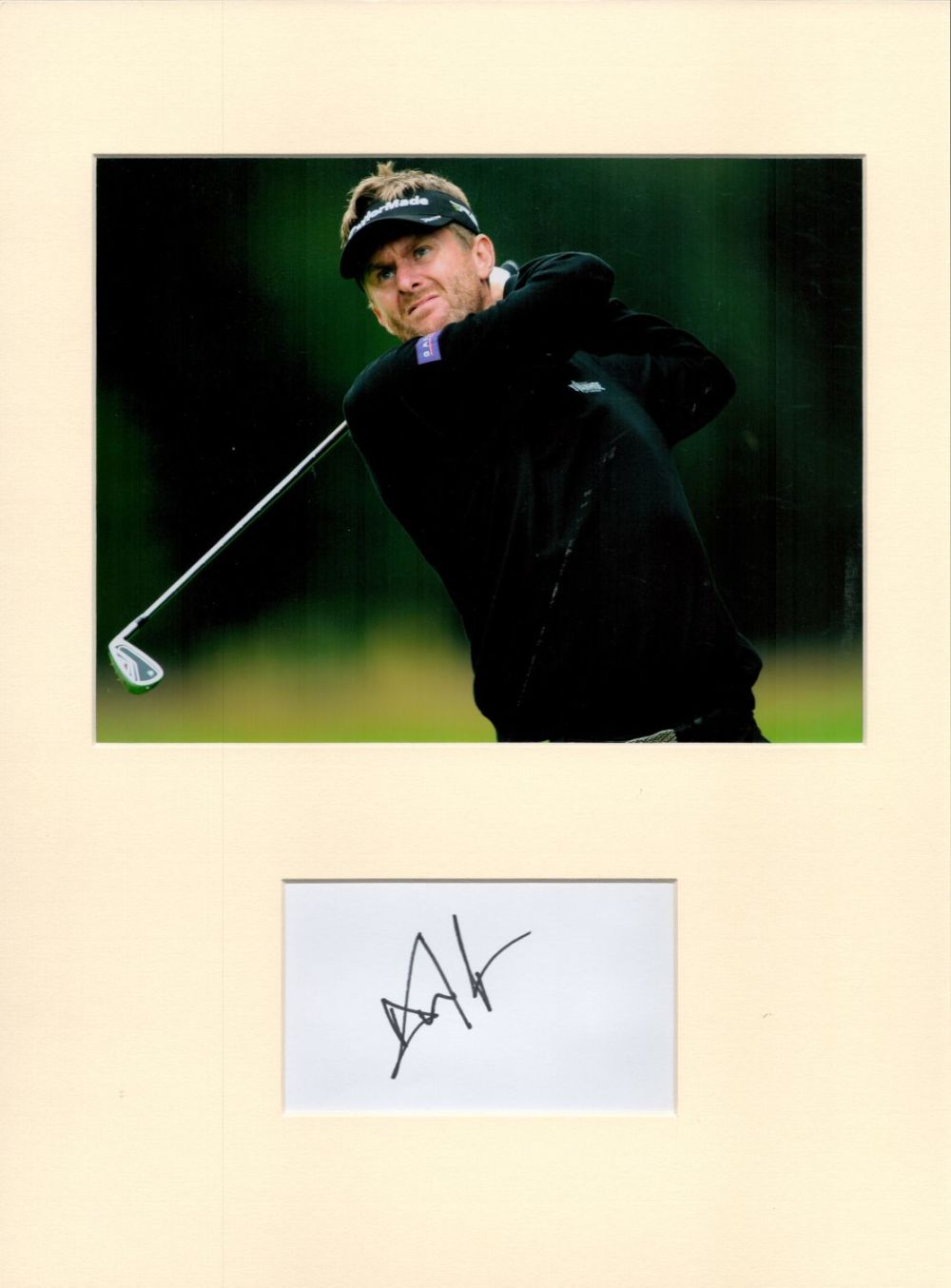 Lot 370: Golf David Lynn 16x12 overall mounted signature piece....