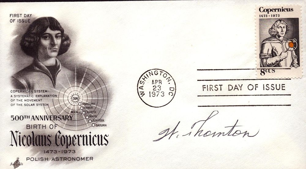 Lot 157: Astronaut W. Thornton signed 500th Anniversary Birth of...