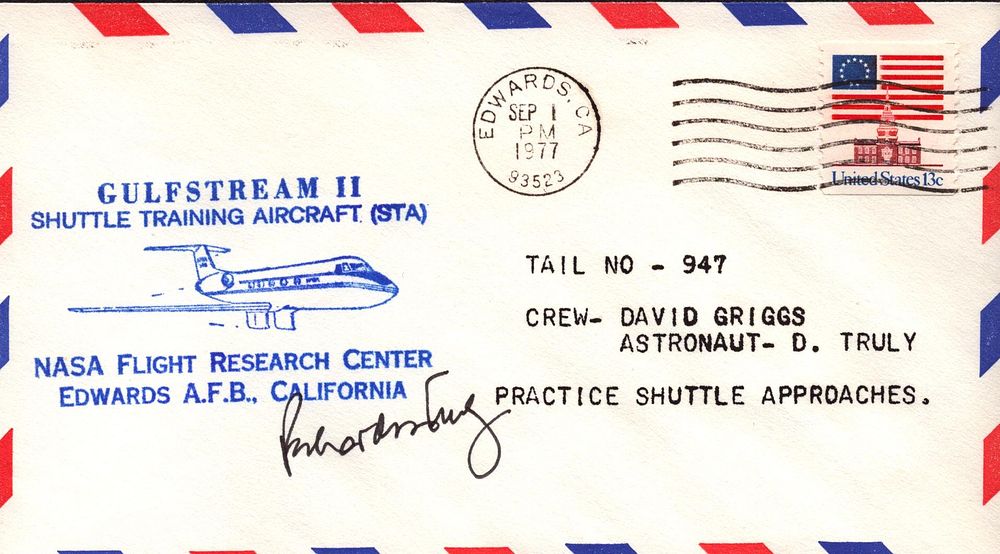 Lot 162: Astronaut Richard Truly signed Gulfstream Shuttle Training Aircraft...