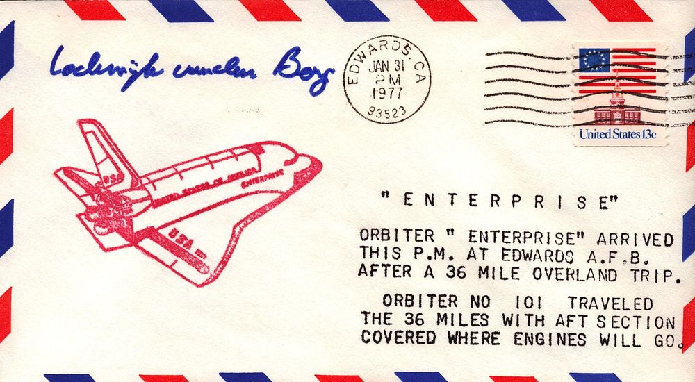Lot 166: Astronaut Lodewijk van den Berg signed Space Shuttle...
