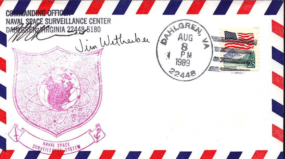 Lot 170: Astronaut Jim Wetherbee signed Shuttle envelope PM Dahlgreen...