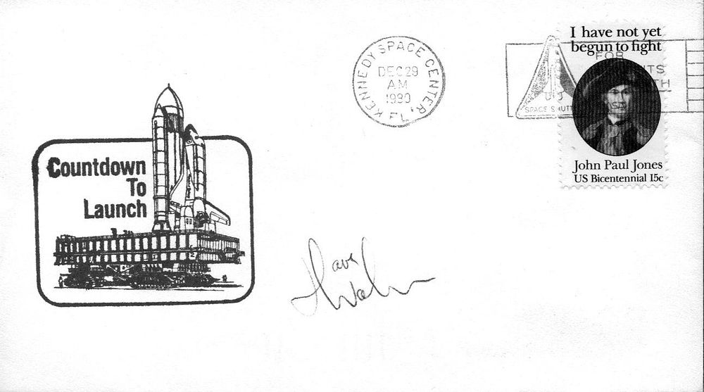Lot 175: Astronaut Dave Walker signed Countdown to Launch envelope...