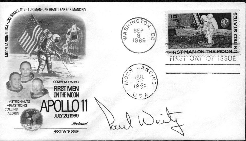 Lot 176: Astronaut Paul Weitz signed First Men on the...