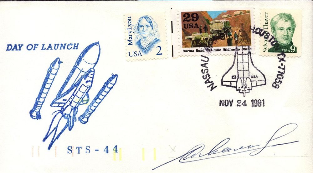Lot 202: Cosmonaut V. Malyshev signed Day of Launch STS...