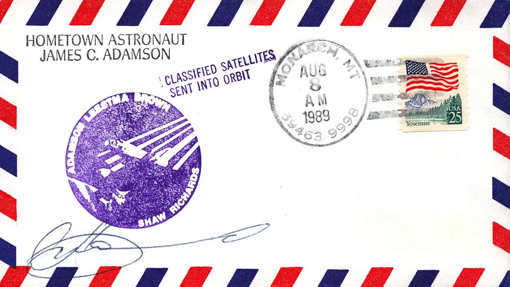 Lot 213: Cosmonaut V. Viktorenko signed Space Shuttle envelope PM...