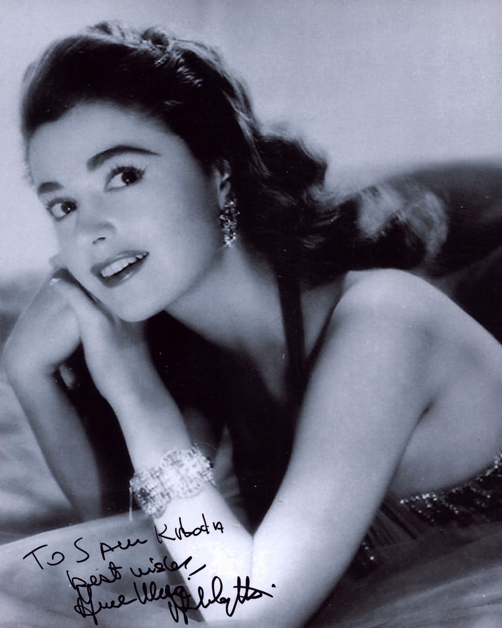 Lot 257: Anna Maria Alberghetti signed 10x8inch black and white...