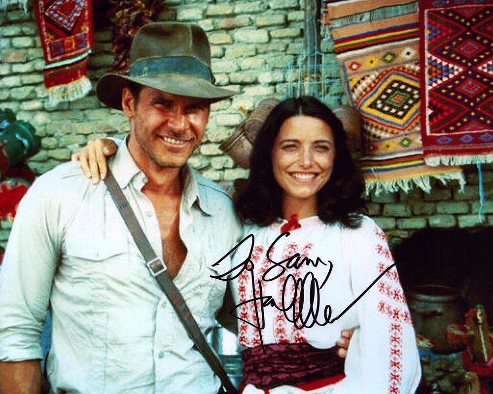 Lot 261: Karen Allen signed 10x8inch Indiana Jones colour photo....