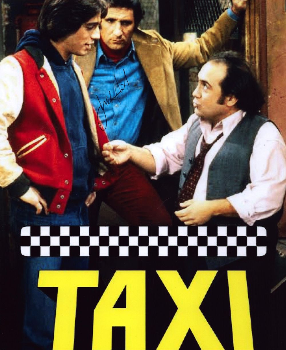 Lot 264: Judd Hirsch signed 10x8inch Taxi colour photo.