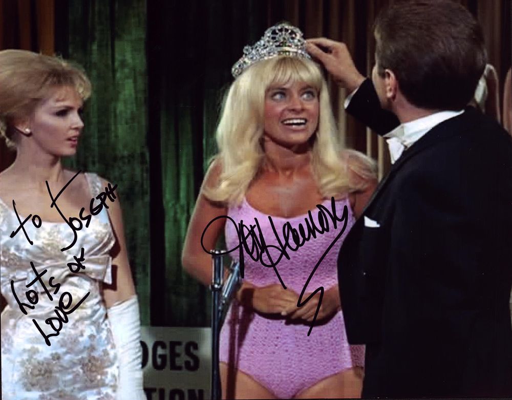 Lot 267: Joy Harmon signed 10x8inch colour photo.