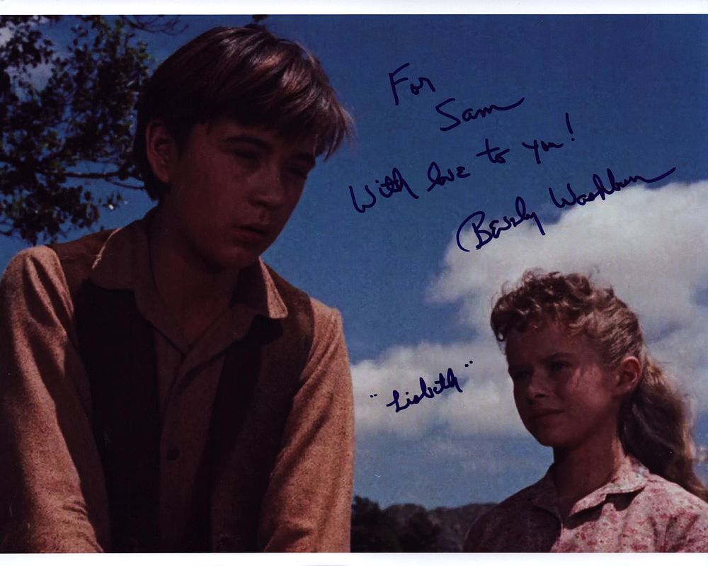 Lot 279: Beverly Washburn signed 10x8inch colour photo. Dedicated.