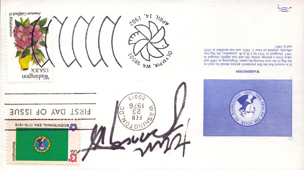 Lot 293: John Larroquette signed Washington FDC PM Washington DC...