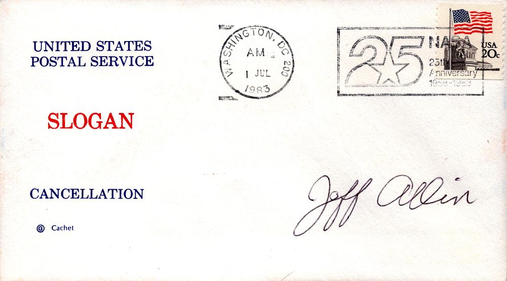Lot 297: Jeff Allin signed United States Postal Service Slogan...