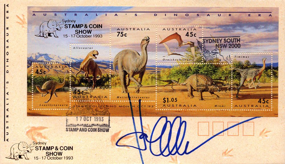 Lot 299: Karen Allen signed Sydney Stamp and Coin Show...