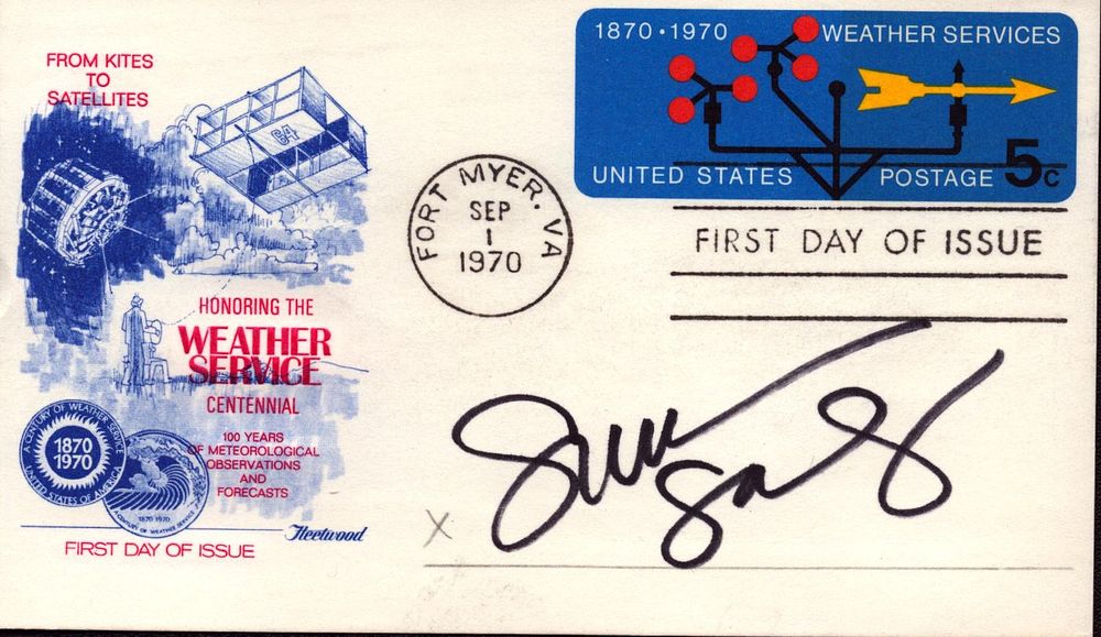 Lot 311: Summer Sanders signed Honouring the Weather Service FDC...